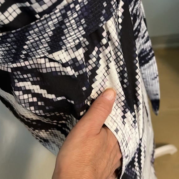 Calvin Klein Belted Shirt Dress S/M sleeveless, 2 front and 2 side pocket - Picture 4 of 8